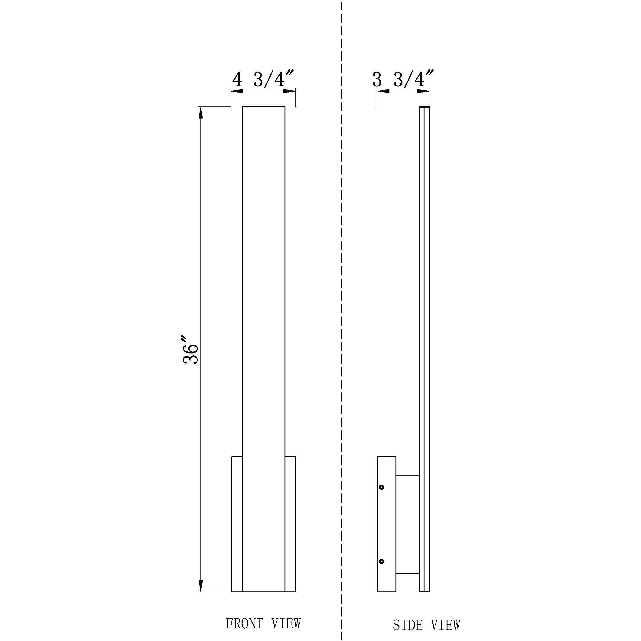 Stylet LED 3.75 inch Sand Black Outdoor Wall Light