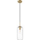 Monty 1 Light 5.25 inch Heritage Brass Pendant Ceiling Light