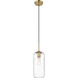 Monty 1 Light 5.25 inch Heritage Brass Pendant Ceiling Light
