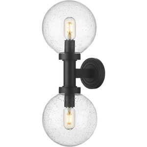 Laurent 2 Light 21 inch Black Outdoor Wall Light