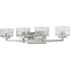 Rubicon 4 Light 29.5 inch Brushed Nickel Vanity Wall Light in G9