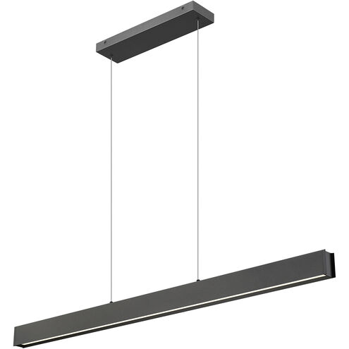 Hudson Linear Chandelier Ceiling Light in Matte Black