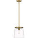 Callista 1 Light 10 inch Rubbed Brass Pendant Ceiling Light