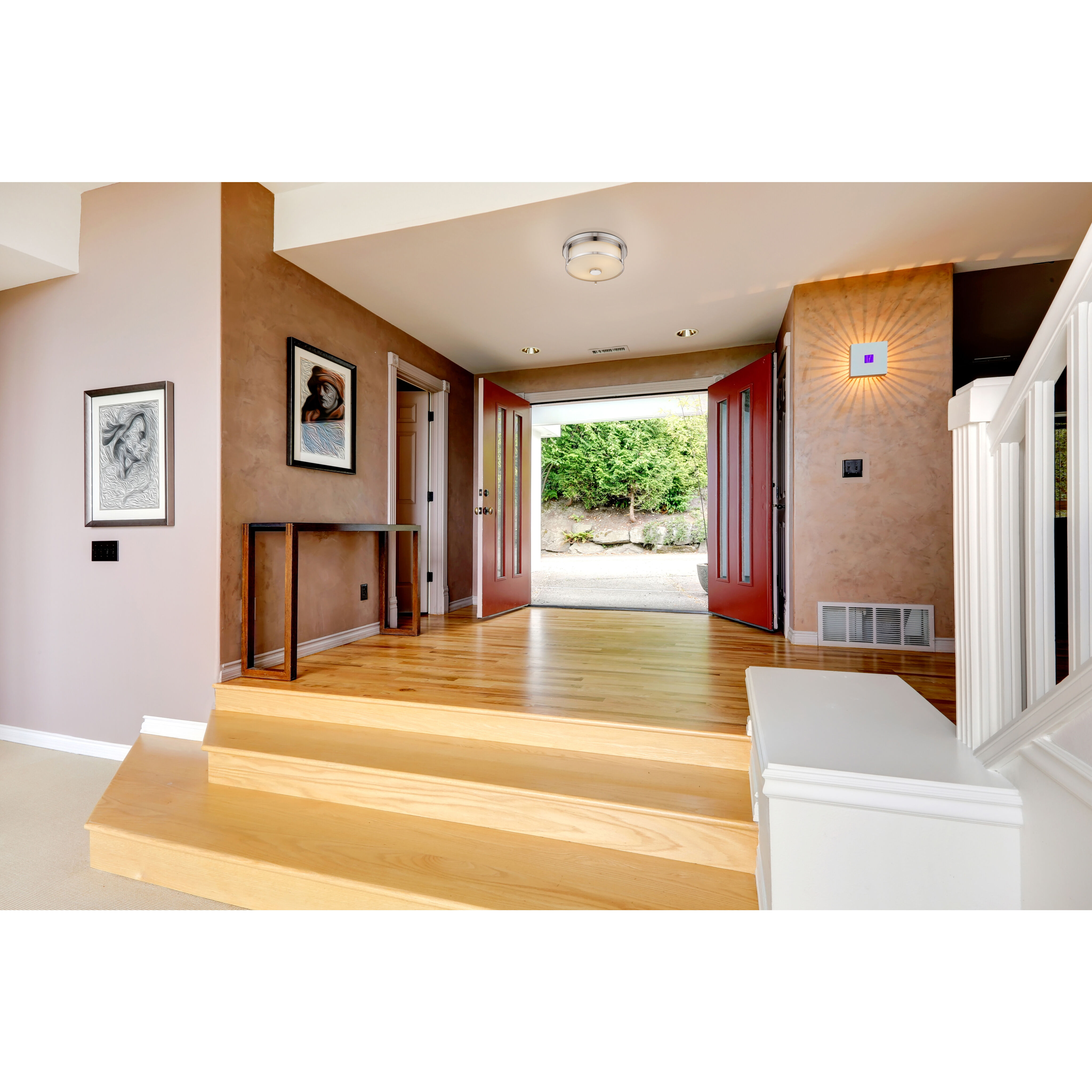 Savannah 2 Light 11 inch Chrome Flush Mount Ceiling Light