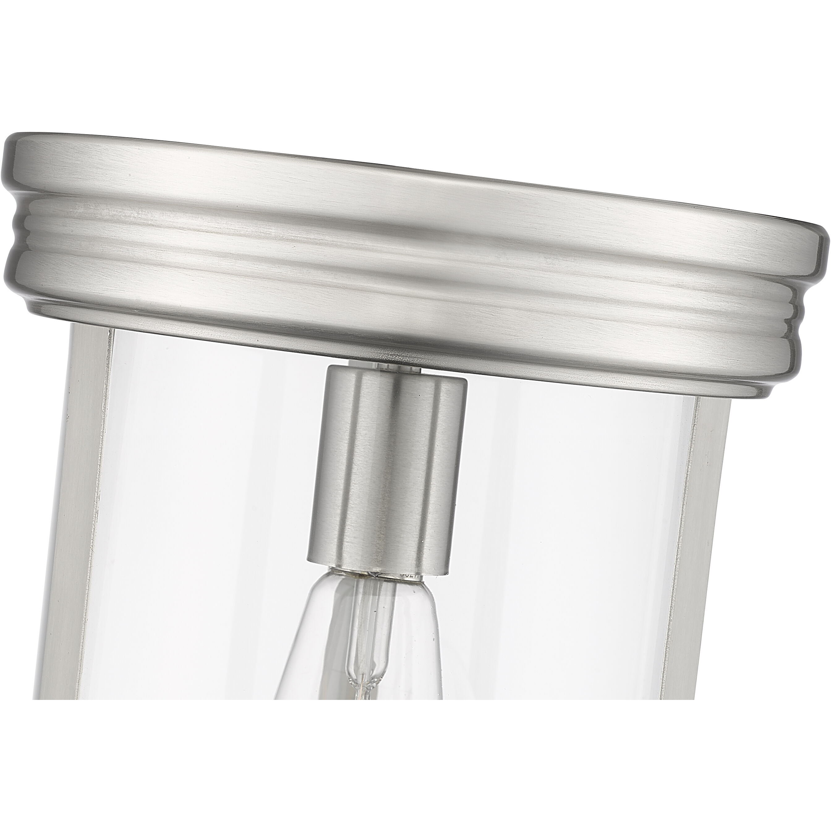 Thayer 1 Light 9.25 inch Brushed Nickel Flush Mount Ceiling Light