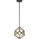 Euclid 1 Light 12 inch Olde Brass and Bronze Pendant Ceiling Light
