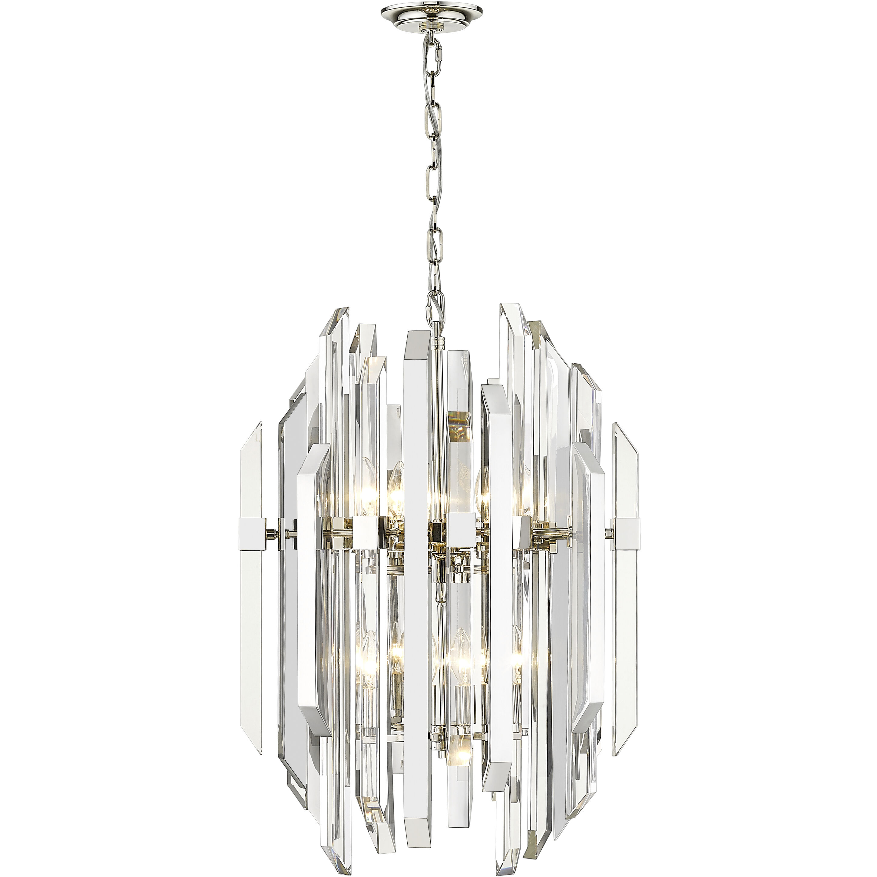 Bova 9 Light 20 inch Polished Nickel Chandelier Ceiling Light