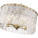 Glacier 5 Light 19 inch Modern Gold Pendant Ceiling Light
