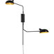 Bellamy 2 Light 62.75 inch Matte Black Wall Sconce Wall Light