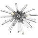 Burst 4 Light 24.75 inch Chrome Flush Mount Ceiling Light in 22