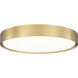 Kawan LED 20 inch Modern Gold Flush Mount Ceiling Light