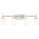 Cadoc 4 Light 31.5 inch Brushed Nickel Bath Vanity Light Wall Light