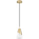 Aimie 1 Light 6 inch Modern Gold Pendant Ceiling Light