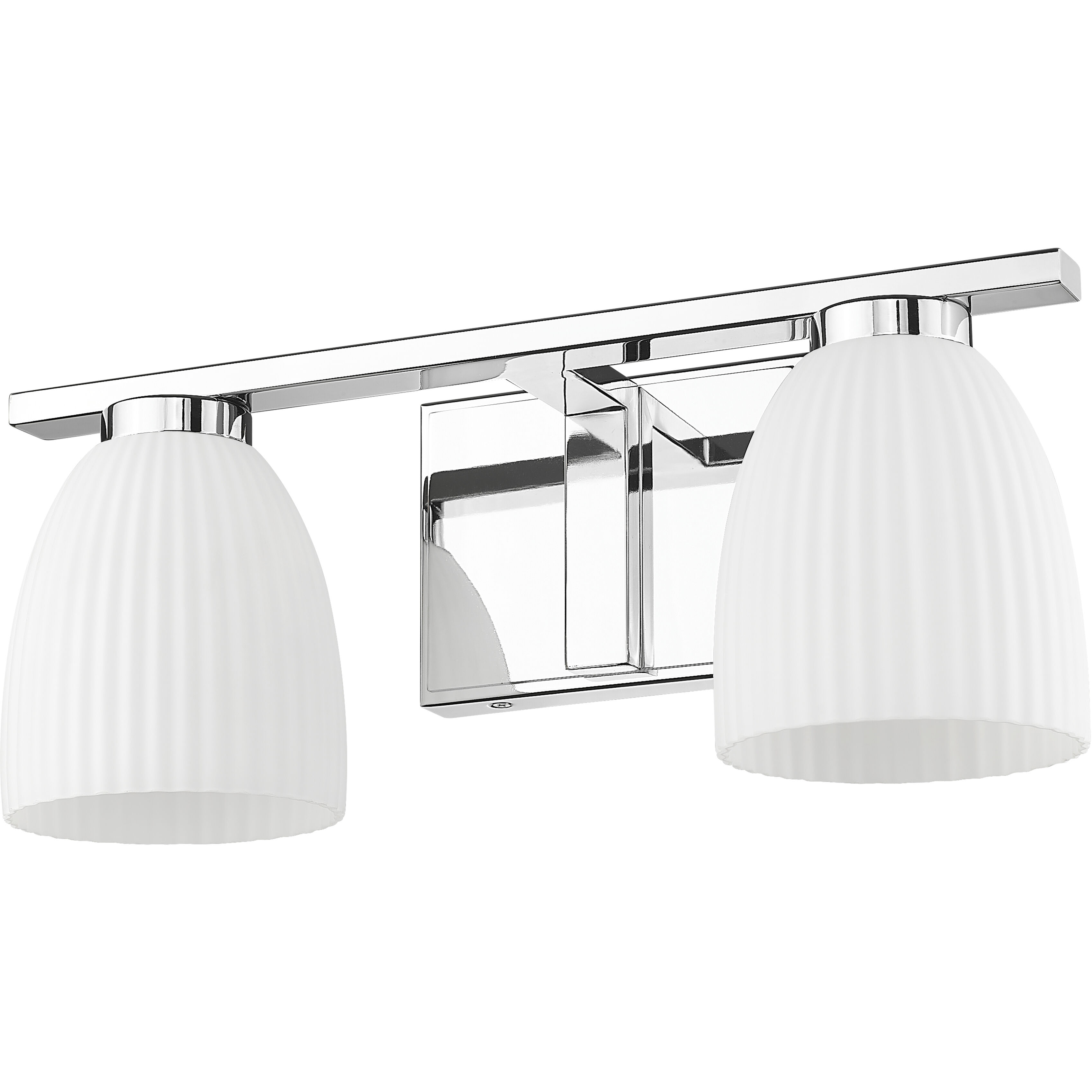 Naya 2 Light 16 inch Chrome Bath Vanity Light Wall Light