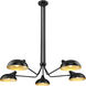 Bellamy 5 Light 52 inch Matte Black Chandelier Ceiling Light