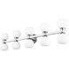 Artemis 10 Light 45 inch Chrome Vanity Wall Light