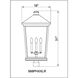 Beacon 4 Light 31 inch Black Outdoor Post Mount Fixture