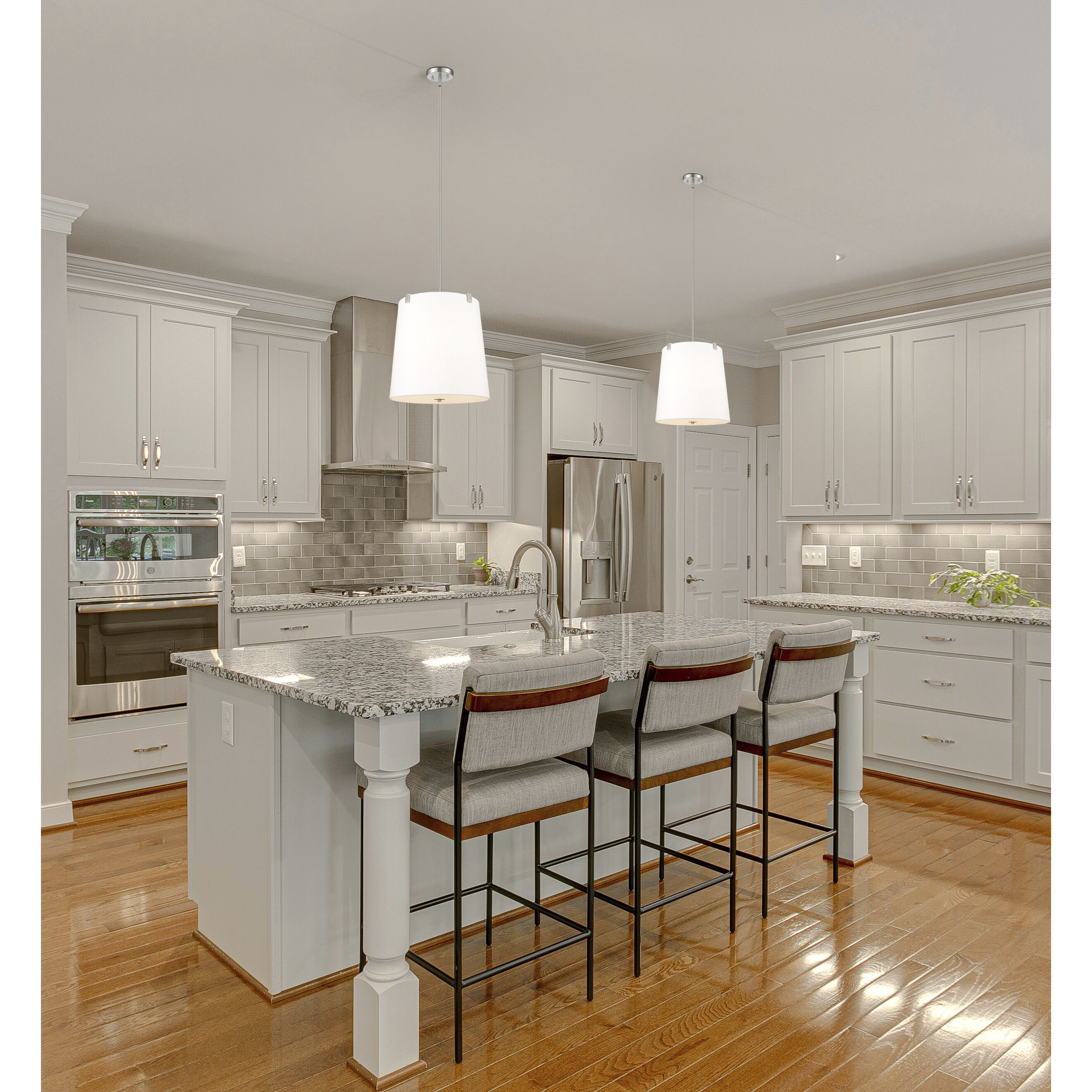 Weston 5 Light 18 inch Brushed Nickel Pendant Ceiling Light