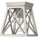 Trestle 1 Light 6 inch Antique Silver Flush Mount Ceiling Light