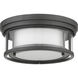 Willow 2 Light 12 inch Bronze Flush Mount Ceiling Light