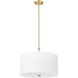 Linden LED 18 inch Modern Gold Pendant Ceiling Light