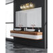 Landon 4 Light 32 inch Modern Gold Vanity Wall Light