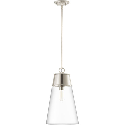 Wentworth 1 Light 11.5 inch Polished Nickel Pendant Ceiling Light