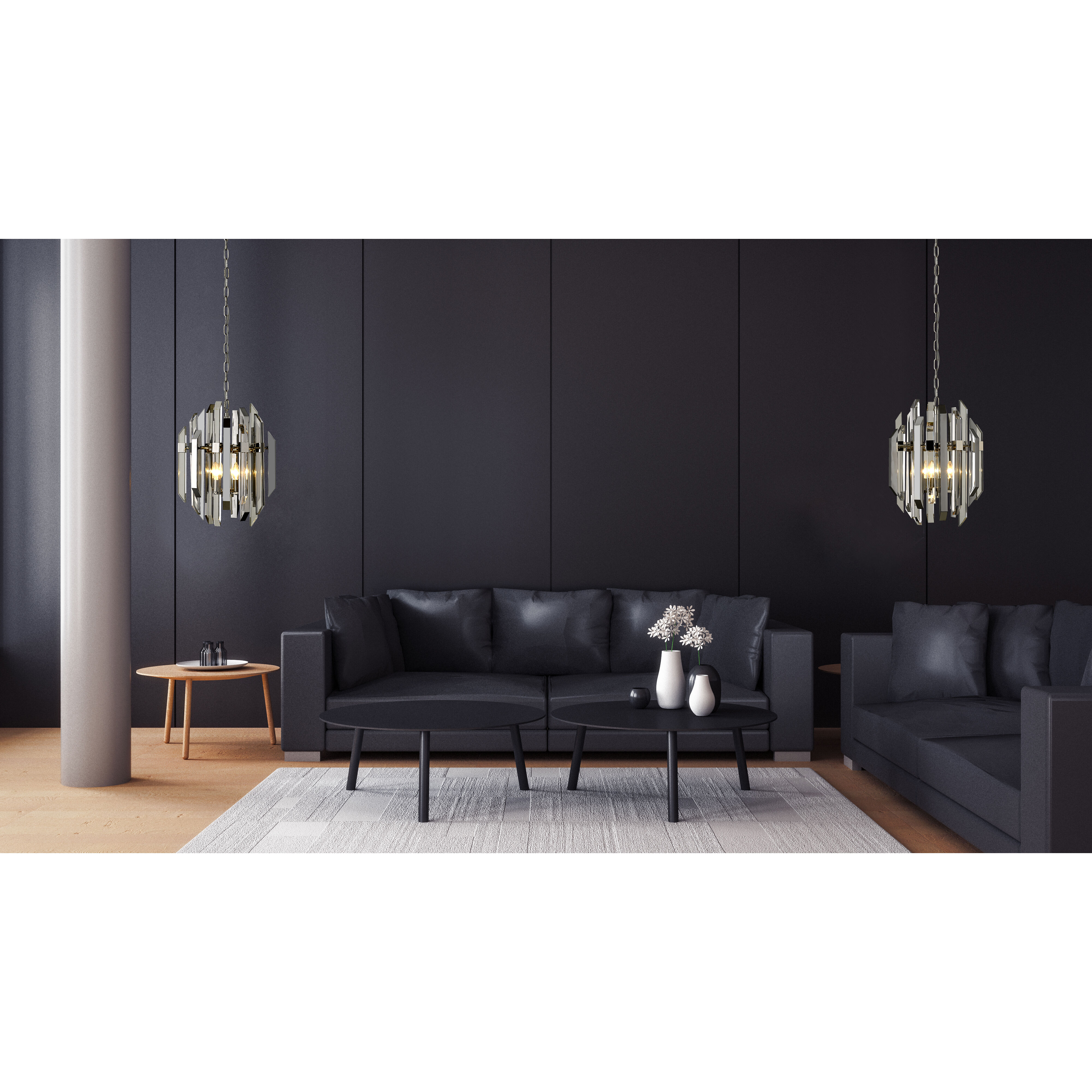 Bova 4 Light 16.75 inch Polished Nickel Chandelier Ceiling Light