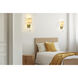 Sophia 1 Light 5.5 inch Rubbed Brass Wall Sconce Wall Light