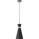 Soriano 1 Light 8 inch Matte Black and Brushed Nickel Pendant Ceiling Light