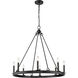 Barclay 8 Light 33 inch Matte Black Chandelier Ceiling Light