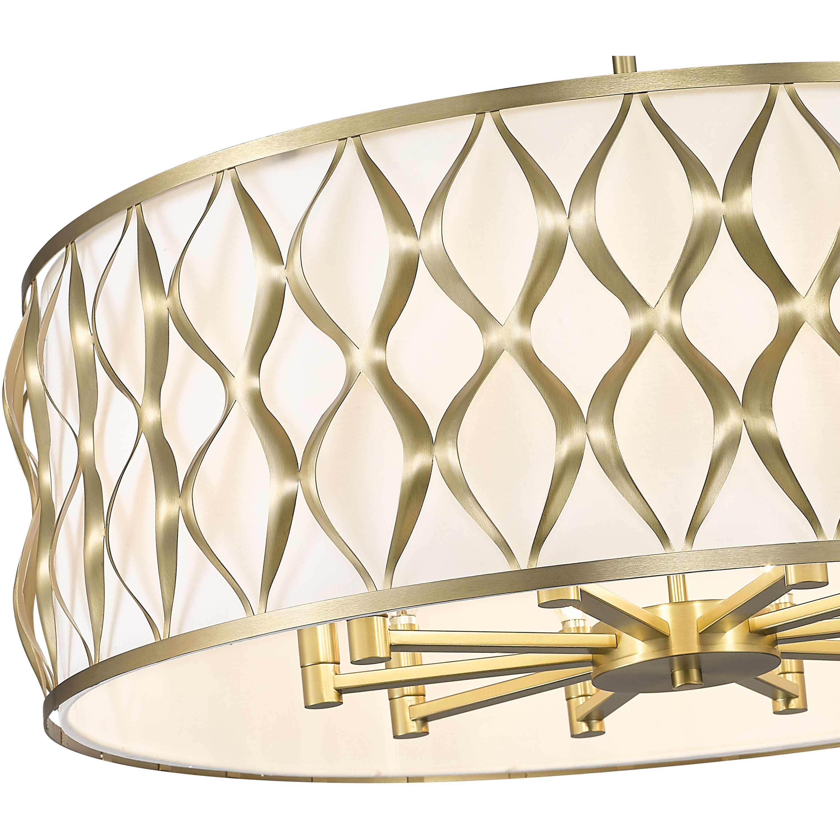 Harden 10 Light 32 inch Modern Gold Pendant Ceiling Light