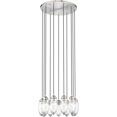 Arden 11 Light 24 inch Brushed Nickel Chandelier Ceiling Light