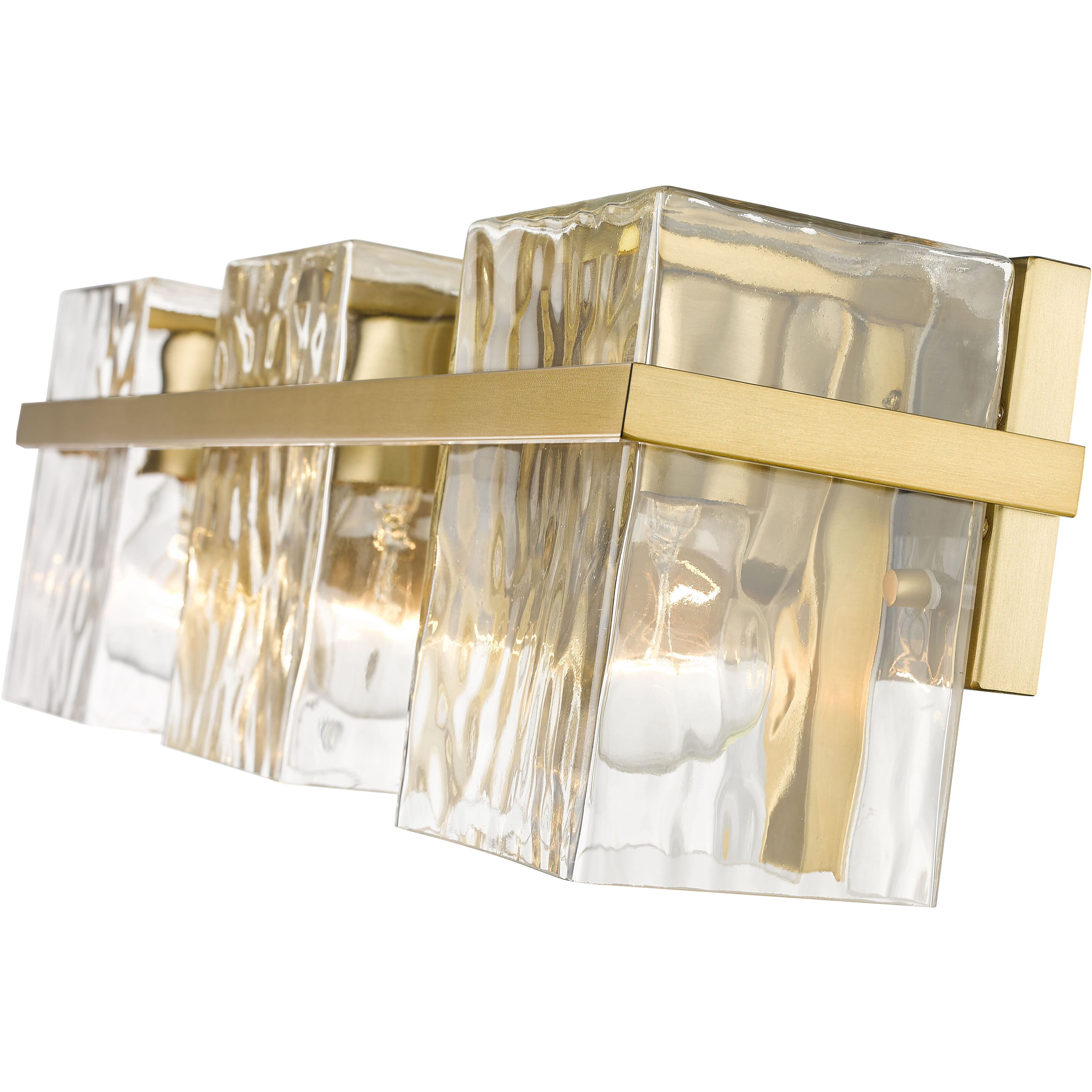 Bennington 3 Light 22.25 inch Modern Gold Vanity Wall Light
