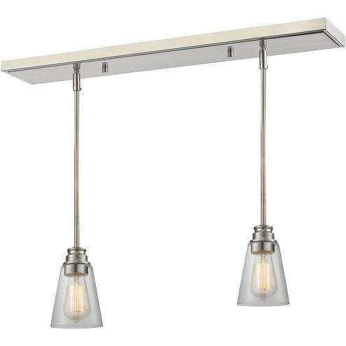 Annora 1 Light 30 inch Brushed Nickel Linear Chandelier Ceiling Light
