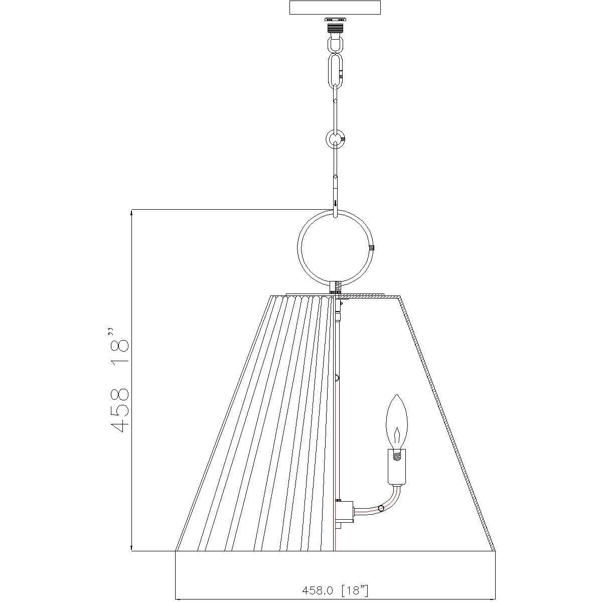 Alaric 3 Light 18 inch Matte Black Pendant Ceiling Light