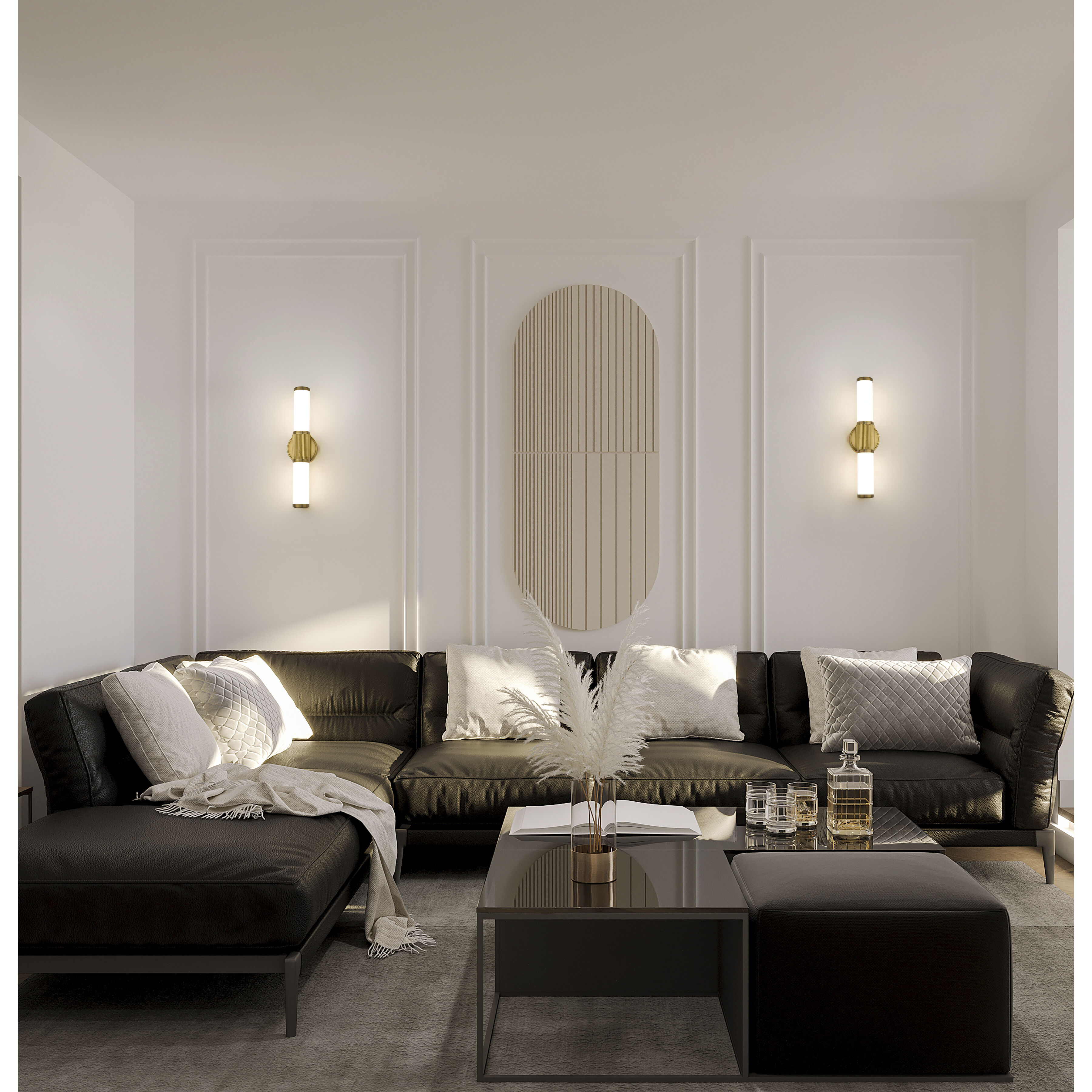 Solange LED 18.5 inch Modern Gold Bath Vanity Wall Light