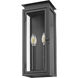 Nova 2 Light 16.5 inch Black Outdoor Wall Light