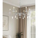 Toussant 6 Light 32 inch Brushed Nickel Chandelier Ceiling Light