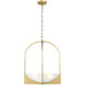 Devon 4 Light 18 inch Modern Gold Pendant Ceiling Light
