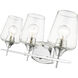 Joliet 3 Light 21.5 inch Chrome Vanity Wall Light