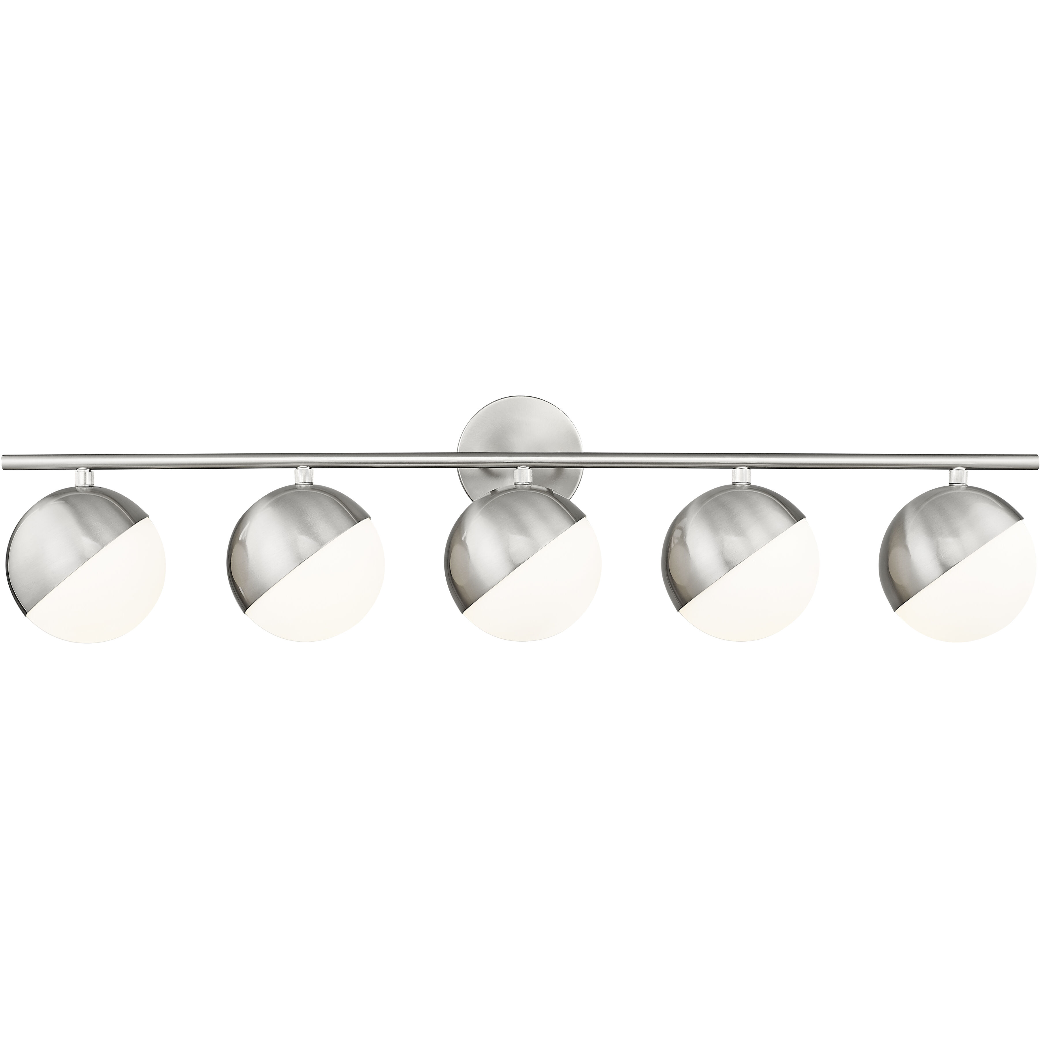 Realm Sphere 5 Light 40 inch Brushed Nickel Bath Vanity Wall Light