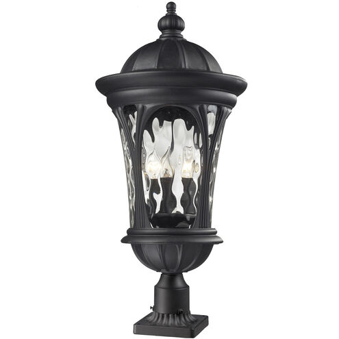Doma 5 Light 30 inch Black Outdoor Pier Mounted Fixture