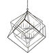 Euclid 12 Light 47.5 inch Chrome and Matte Black Chandelier Ceiling Light