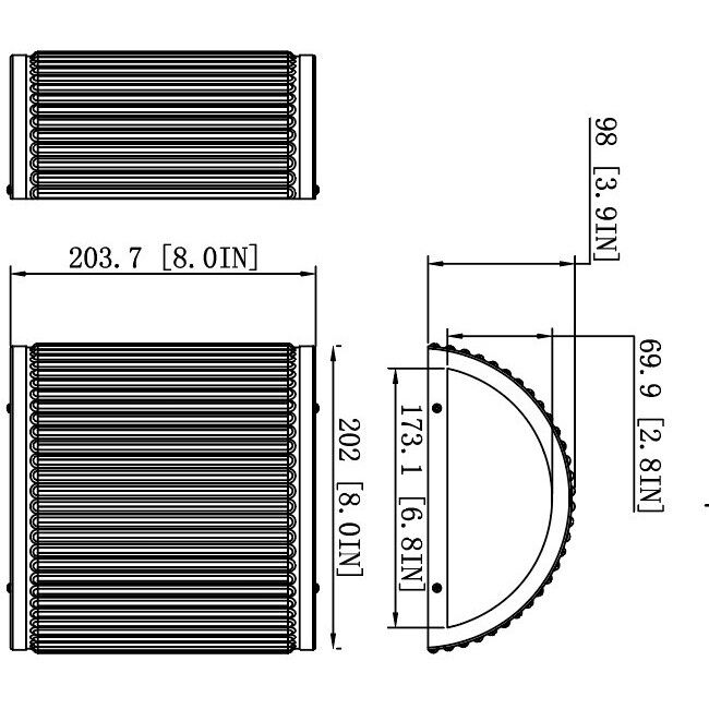 Stari LED 8 inch Brushed Nickel Wall Sconce Wall Light