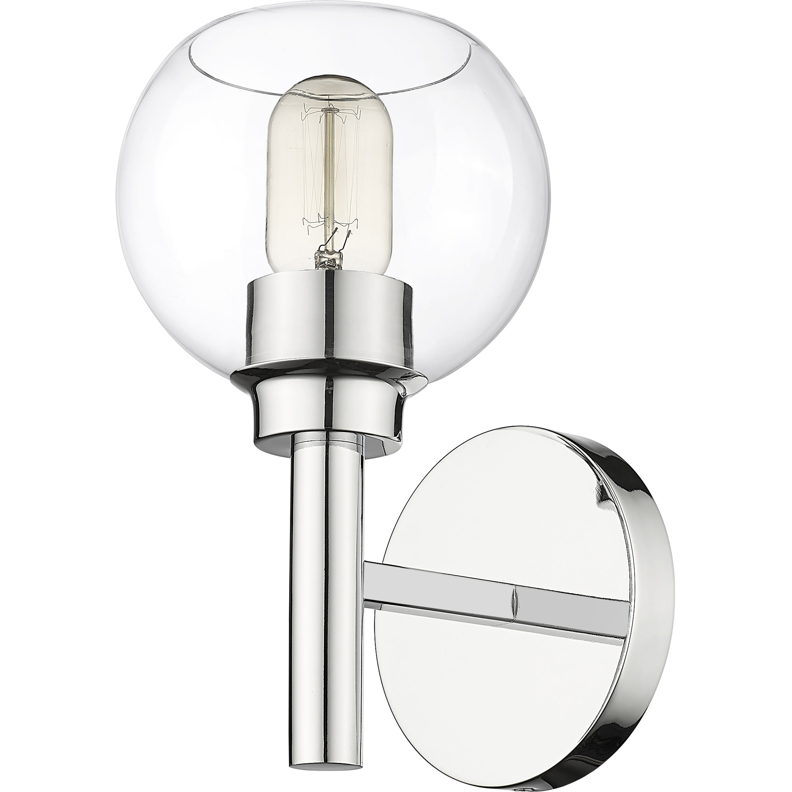 Sutton 1 Light 6 inch Chrome Wall Sconce Wall Light