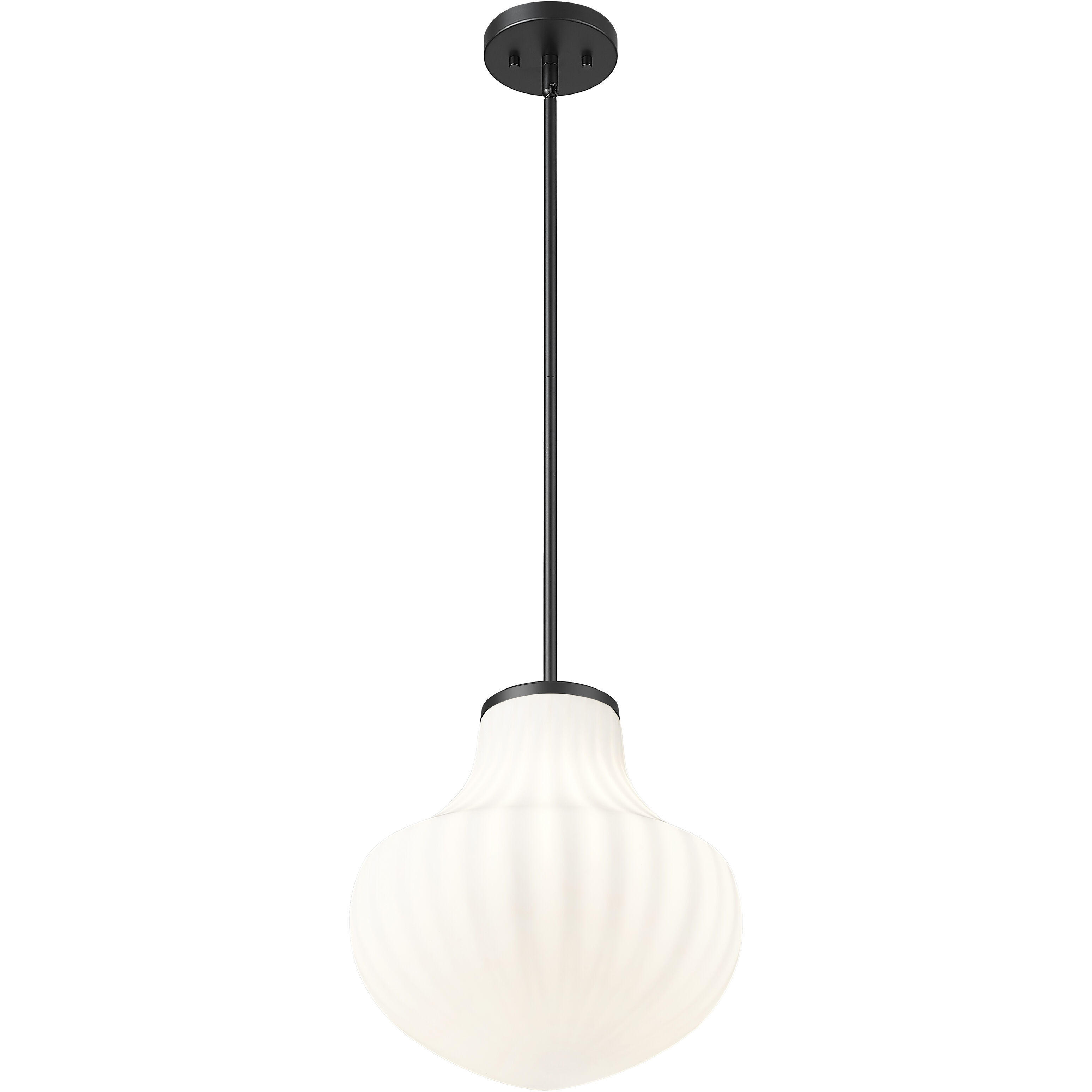 Newbury 1 Light 13 inch Matte Black Pendant Ceiling Light