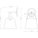 Z-Studio 1 Light 8 inch Matte Black Wall Sconce Wall Light