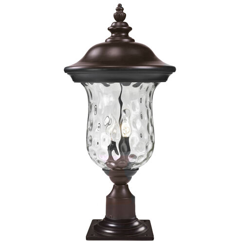 Armstrong 2 Light 23 inch Bronze Outdoor Pier Mounted Fixture