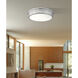 Bentley LED 20 inch Brushed Nickel Flush Mount Ceiling Light